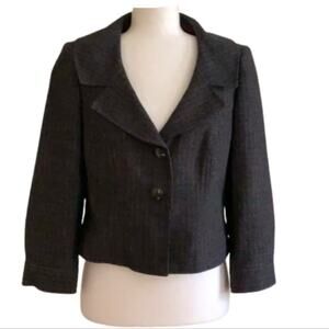 Isabel & Nina Blazer Jacket Multicolor Cropped Tailored Career Office Size 6
